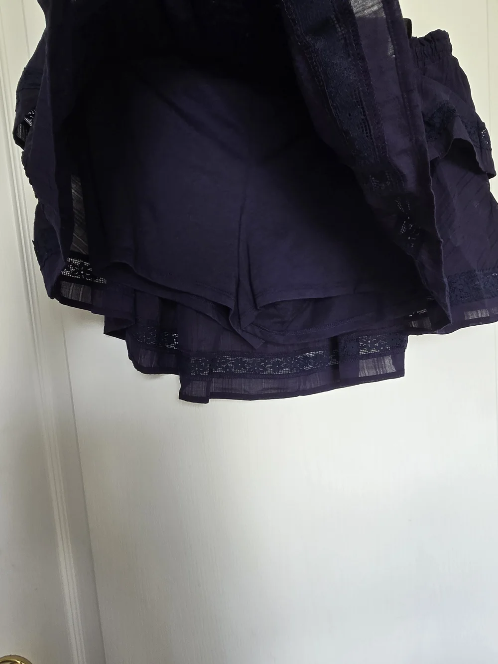 Women’s Navy Tiered Ruffle Skirt
